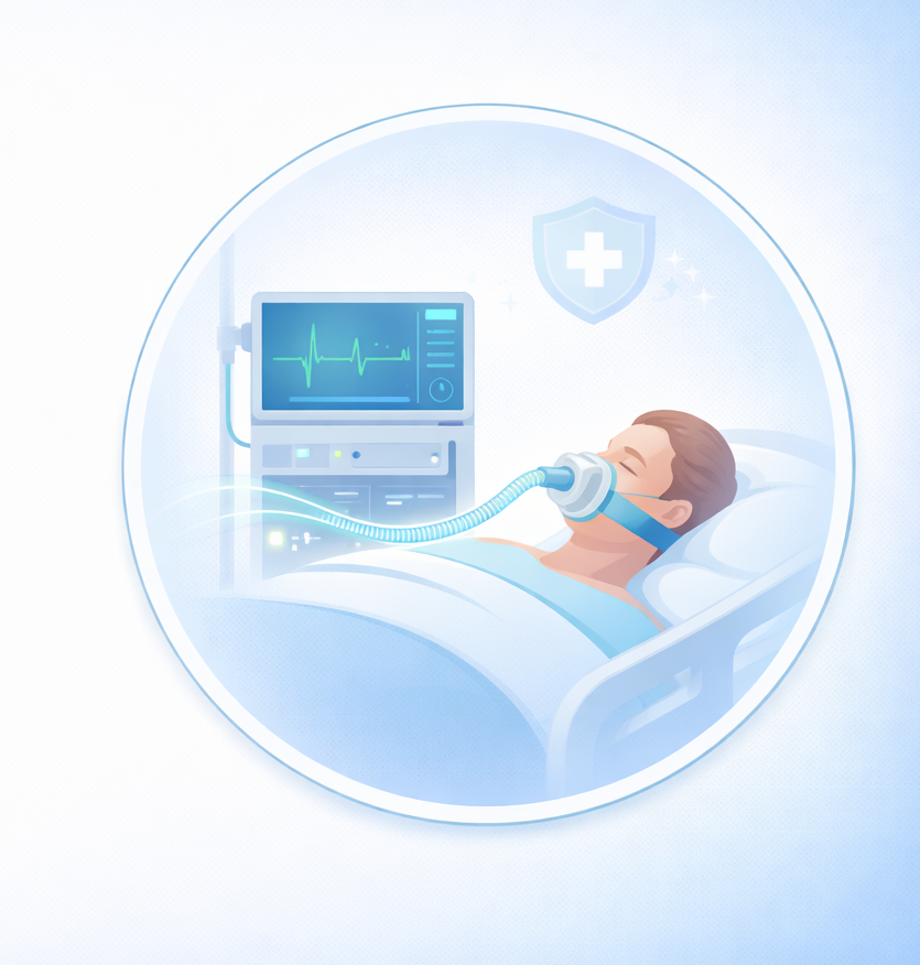 Ventilator support ICU Bettadur Hospital Raichur