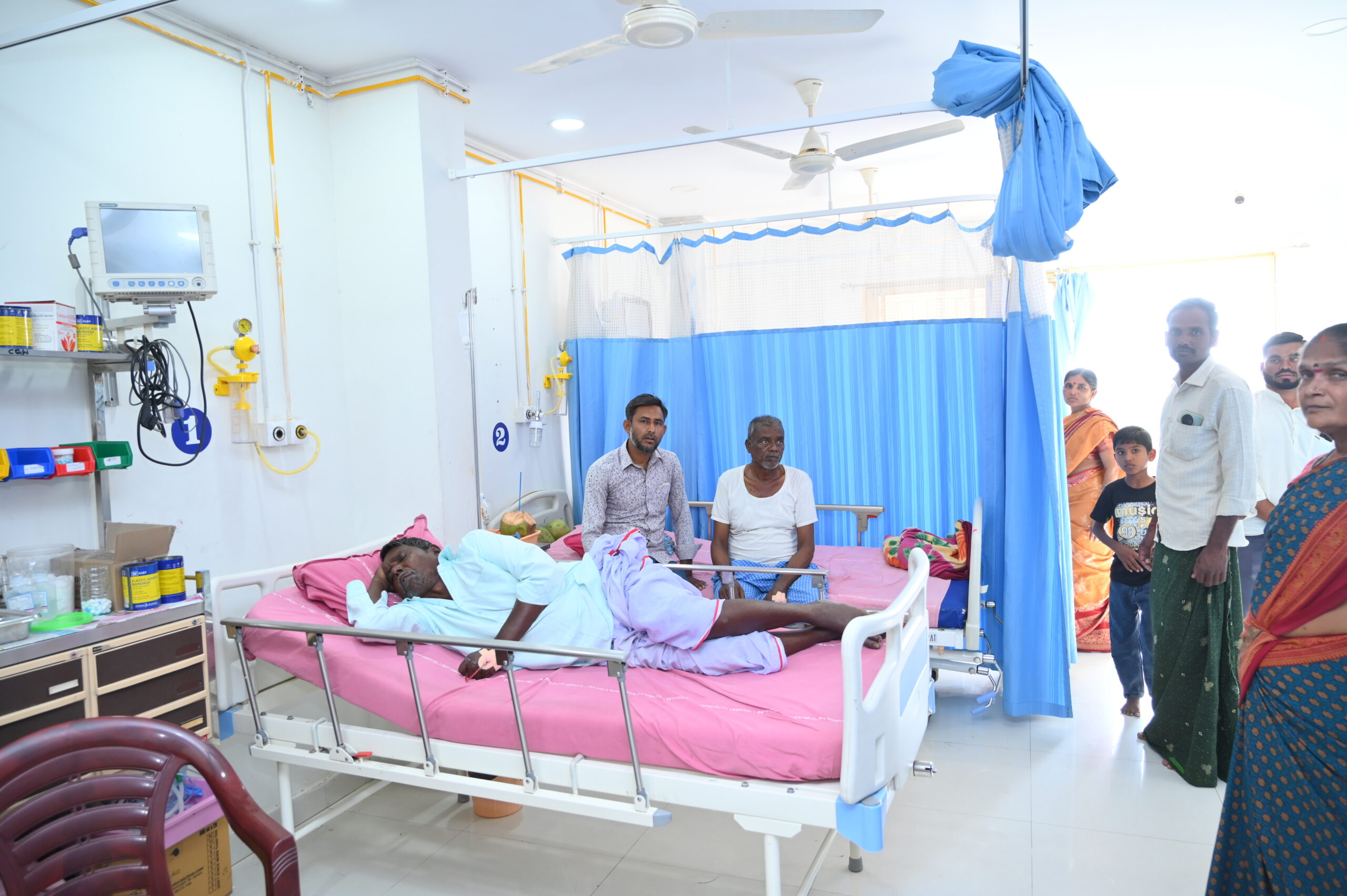 Nursing team at central care station